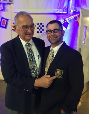 Lemoore High ag instructor earns top honor at annual ag conference Moreno with former high school teacher and mentor Don Heintz.